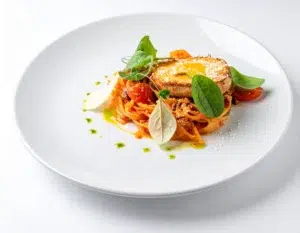 plat italien servi dans le menu degustation italien du Restaurant Villa serafina