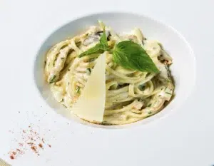plat italien servi dans le menu degustation italien du Restaurant Villa serafina